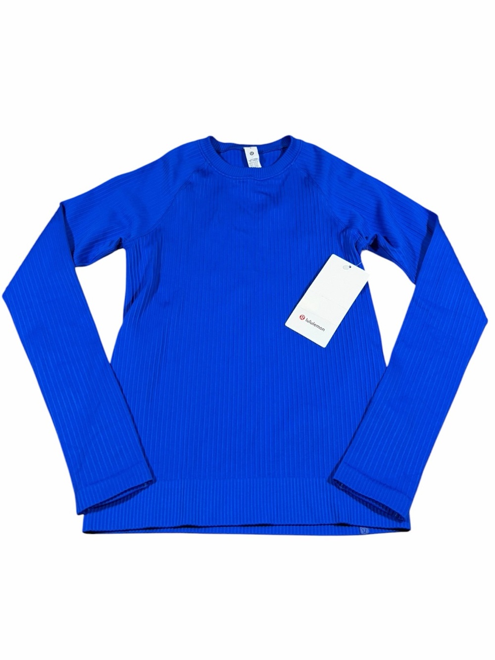 NWT Lululemon Rest Less Pullover (Colour Rib Cerulean Blue) Size 4